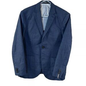 H&M Slim Fit Men's Blue Blazer - Size 42R | Stylish & Versatile